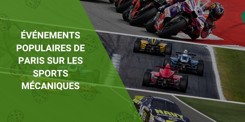 Courses Nascar F1 et Moto GP